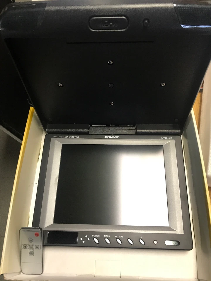 MOBILE TV PYRAMID MV1040IR 10.4" OVERHEAD CAR VIDEO TFT LCD LIP DOWN MONITOR  - Image 2 of 4