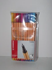 Stabilo Point 88 Fineliner Pens 20 Pack Assorted Colors 0.4 mm Point New (K)