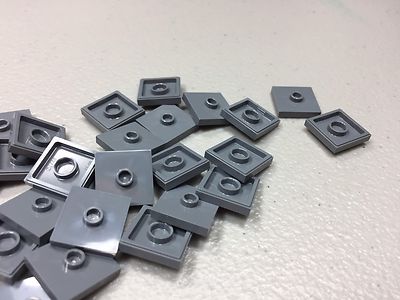 LEGO Dark Bluish Gray 2x2 Jumper - Modified Plate1 Stud in Center