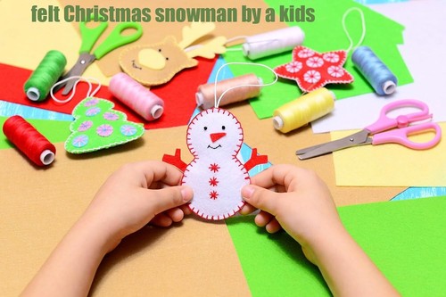 60PCS Chirstmas Felt Sheets (20cm*30cm) 10 Color Red Green 1mm Thick Stiff Felt - Picture 6 of 8