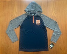 Auburn Tigers 1/4 Zip Hoodie Pullover Youth Size XL Navy Dry Fit Golf NWT