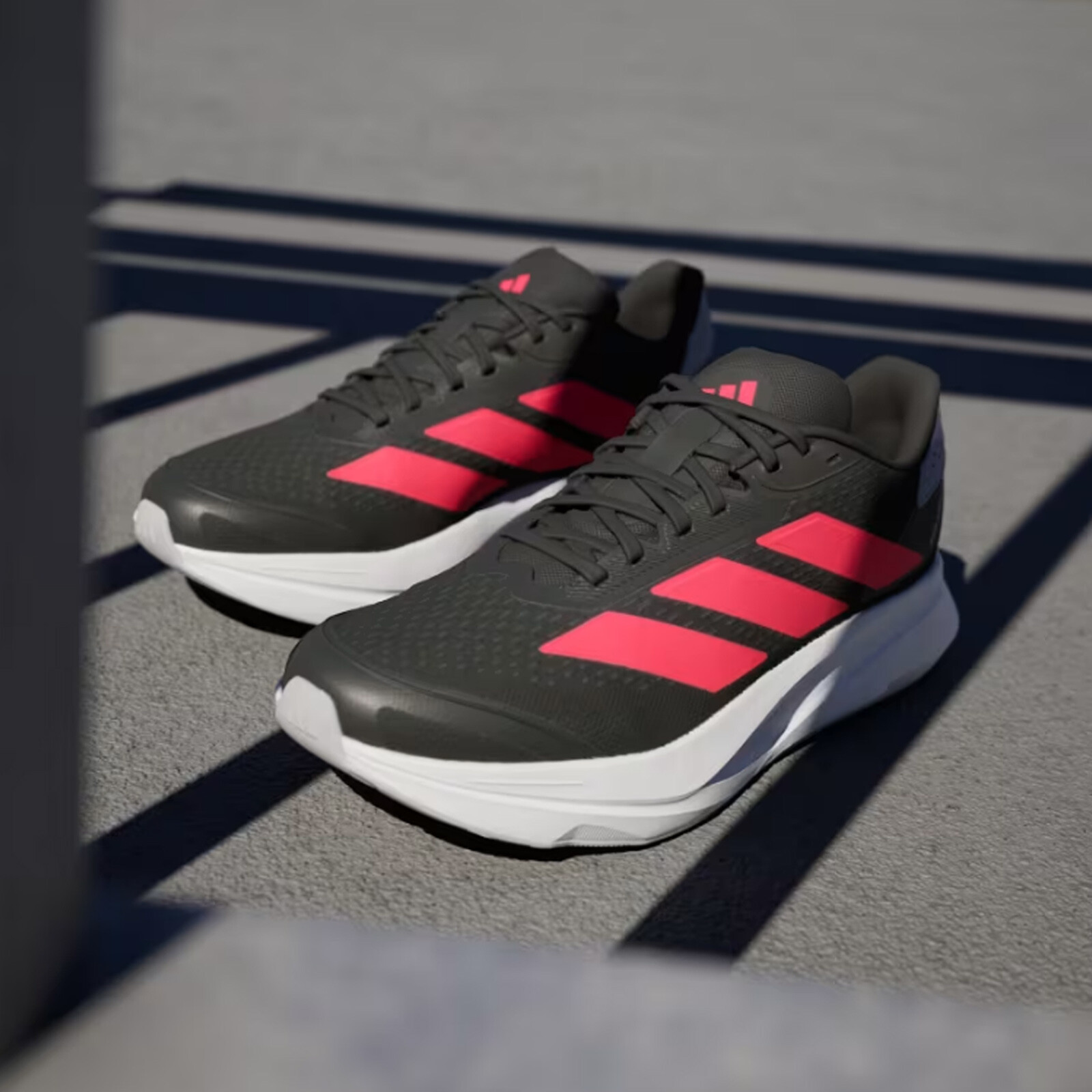 мужские дорожные кроссовки adidas Duramo SL 2 Core Black Lucid Red Halo Silver IH8220