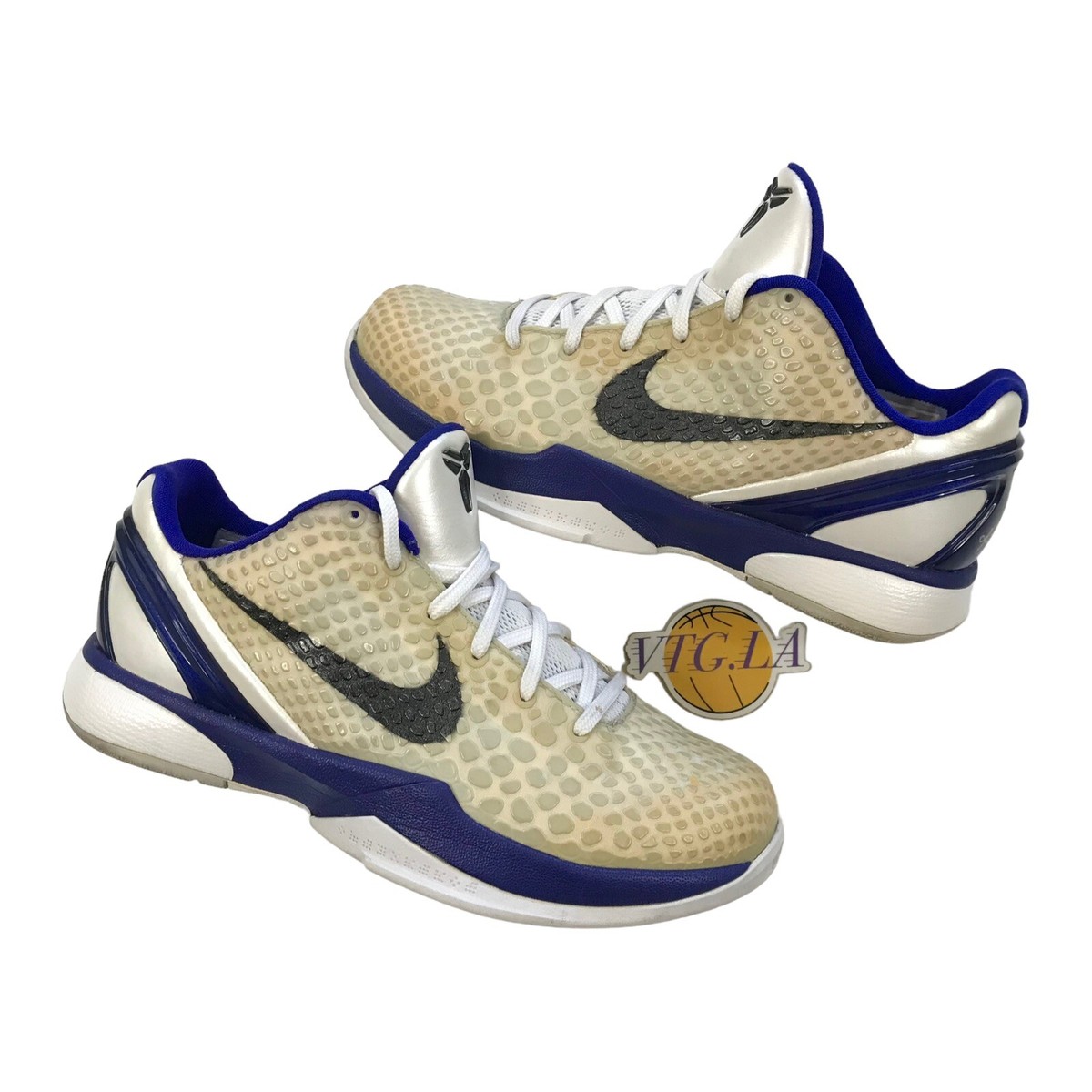 NIKE KOBE 6 GS SIZE 6Y YOUTH BRYANT 2010 WHITE PURPLE KB24