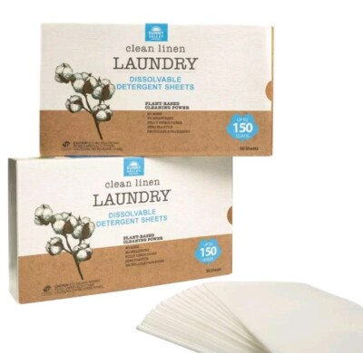 #ad #ad Sunny Valley Orchard 2 Boxes laundry sheets Up to 300 Loads Fresh Linen NEW $27.50