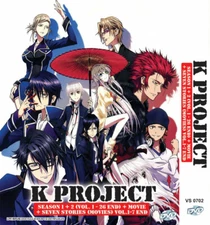 ANIME DVD K PROJECT SEASON 1-2 VOL.1-26 END + MOVIE +SEVEN STORIES ~ENGLISH DUB~