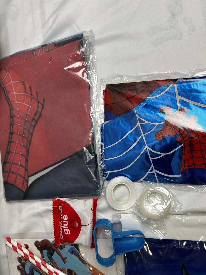 Spider-Man  Birthday Decoration, Tablecloth, Banner Etc - Image 4 of 4