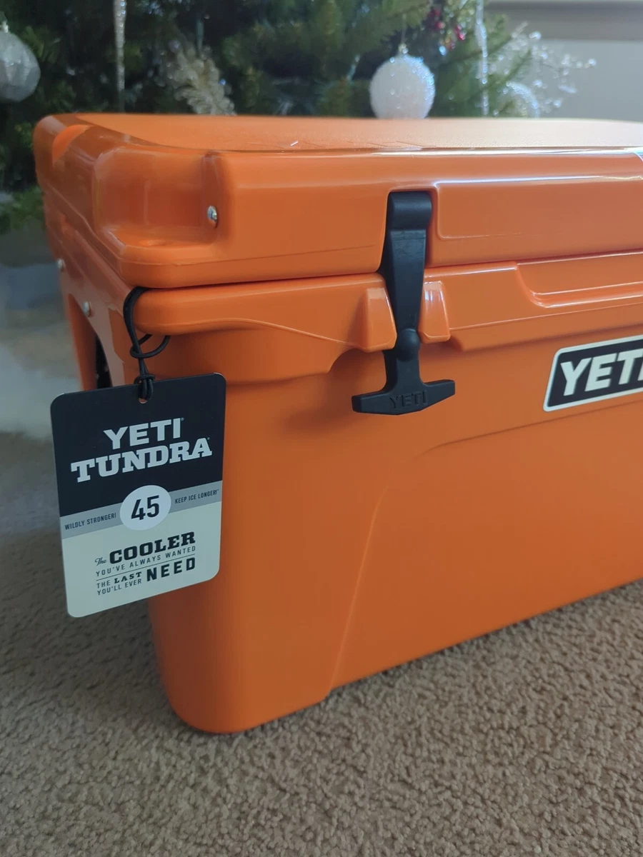 NEW YETI Tundra 45 KING CRAB ORANGE Cooler Limited Edition Color w. 1  GALLON JUG