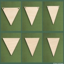Wooden bunting triangle flags 4mm plywood for crafts, signs and plaques