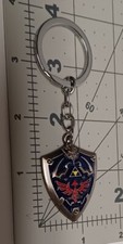The Legend of Zelda Hylian Shield Enamel Keychain Key Ring, Version 1