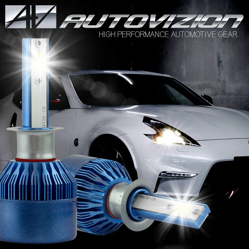 Kit faros LED HID AUTOVIZION H1 6000K para Audi A6 Quattro 1996-2001 Foto 2 de 4