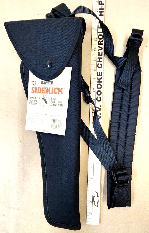 Uncle Mike's RH Black Bandolier & Hip size 13 Holster Thompson Center 14" 9313-1 - Image 2 of 4