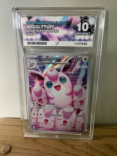 2025 Phantasmal Flames Wigglytuff IR #105 ACE 10