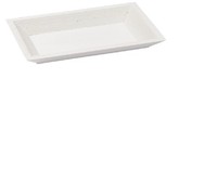 Deko Holztablett Basic 25 X 16 X 3 Cm Weiss