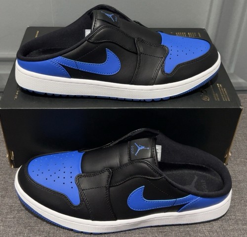 Nike Air Jordan 1 Mule - Scarpe da golf - Nero/Blu - FJ1214 002 - UK 8,5/EUR 43 - Foto 3 di 16