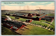 Ingersoll Rand Co. Factory Phillipsburg New Jersey NJ 1912 Postcard