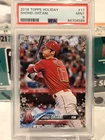 SHOHEI OHTANI 2018 TOPPS HOLIDAY ROOKIE RC #17 PSA 9 MINT! DODGERS MVP 66704589