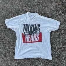Vintage 1980s Talking Heads T Shirt Mens XL Single Stitch 1986 Wild Wild Life
