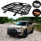 For Nissan Rogue 2021-2026 50" SUV Roof Rack Basket Luggage Carrier w/LED Light