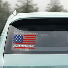 USA 250th Anniversary Independence Decal 1776-2026, Patriotic Size: S-30x30cm