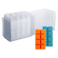 Eurowagens Wax Melt Formen 8 FäCher Klar Kunststoff 25 Pack