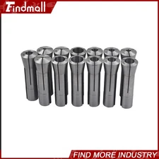 13Pc Mill Chuck Holder R8 Collet Set 1/8-7/8" High Precision