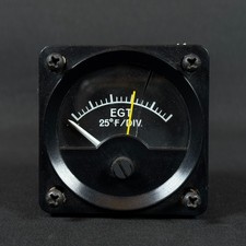 Alcor Aviation inc 204-29B EGT Indicator PN 202B-7AY aircraft part vintage