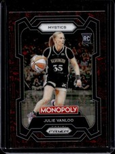 2024 Panini Prizm Monopoly WNBA Julie Vanloo RC Black/Red Icons #34 Mystics