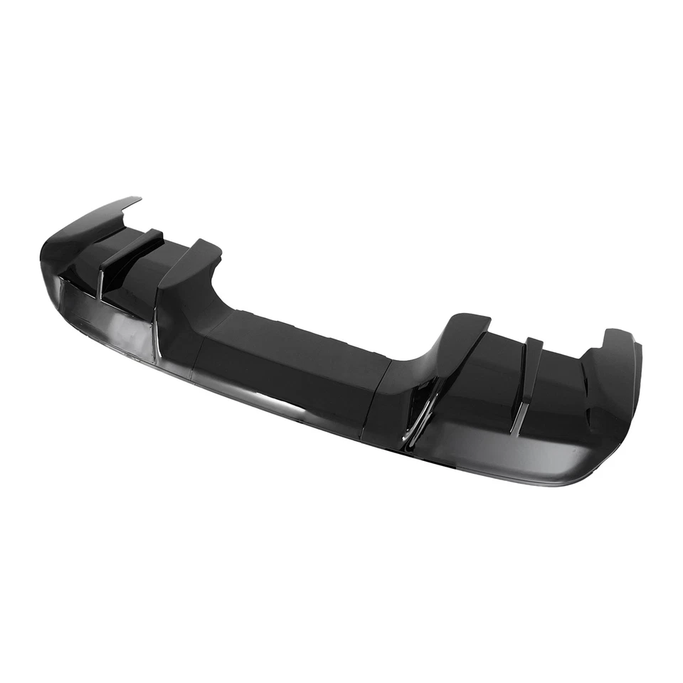 For Chevrolet Corvette C5 1997-2004 Glossy Black Shark Fin Rear Bumper Diffuser - Image 4 of 4