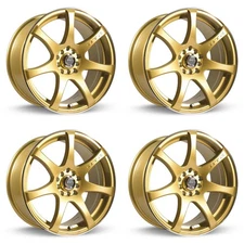 4 Rines 15" Oro de Aleación para Toyota Corolla 1988-2002, RTX3913 4x100 4Birlos