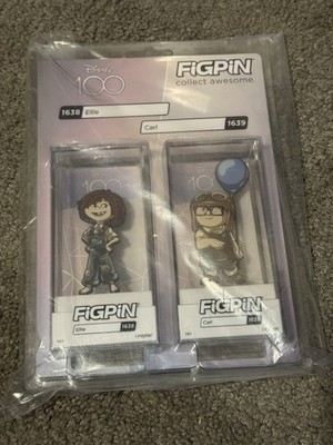 Figpin Disney Up Ellie #1638 & Carl #1639 2-Pack Pink A La Mode Exclusive LE 500