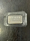 Early 10 gram Geiger Schloss Eddelmetalle  999 Fine silver bar ingot Bullion
