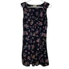 UO Urban Outfitters Floral Dress Womens Size Medium Black Pins And Needles