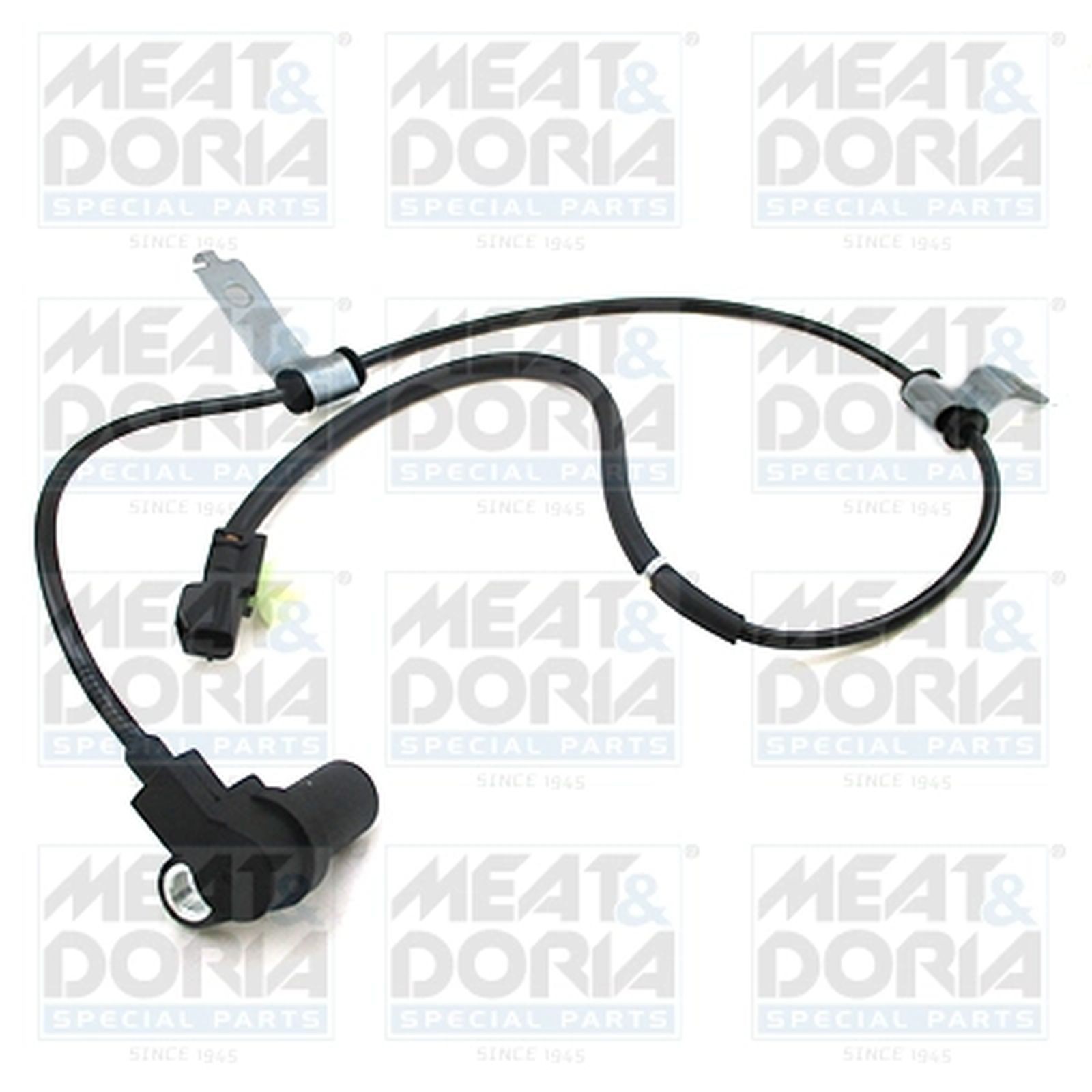 1x ORIGINAL® Meat - Doria Sensor, Raddrehzahl Vorne, Links für Mitsubishi