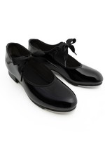 girls Jr. Tyette Tap Shoe Black Patent 10 Toddler M