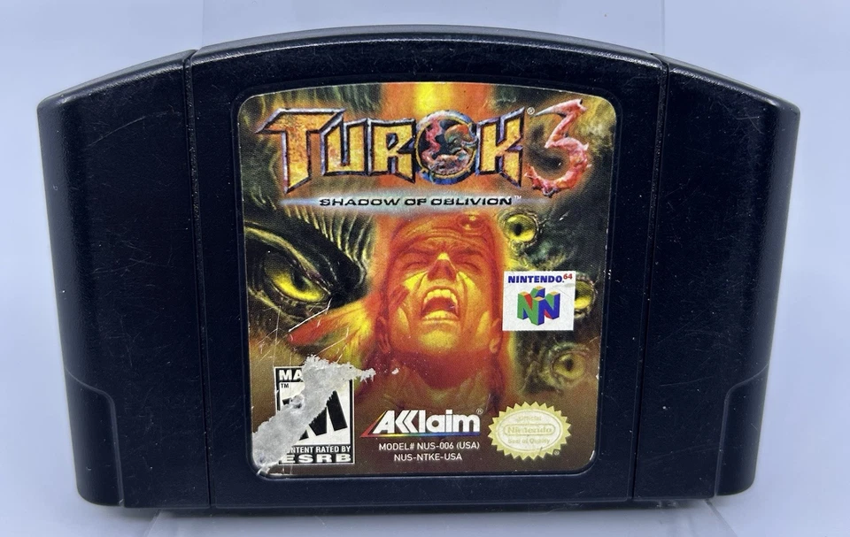 Turok 3 Shadow of Oblivion Nintendo 64 (N64) Authentic Cartridge Working - Image 3 of 4