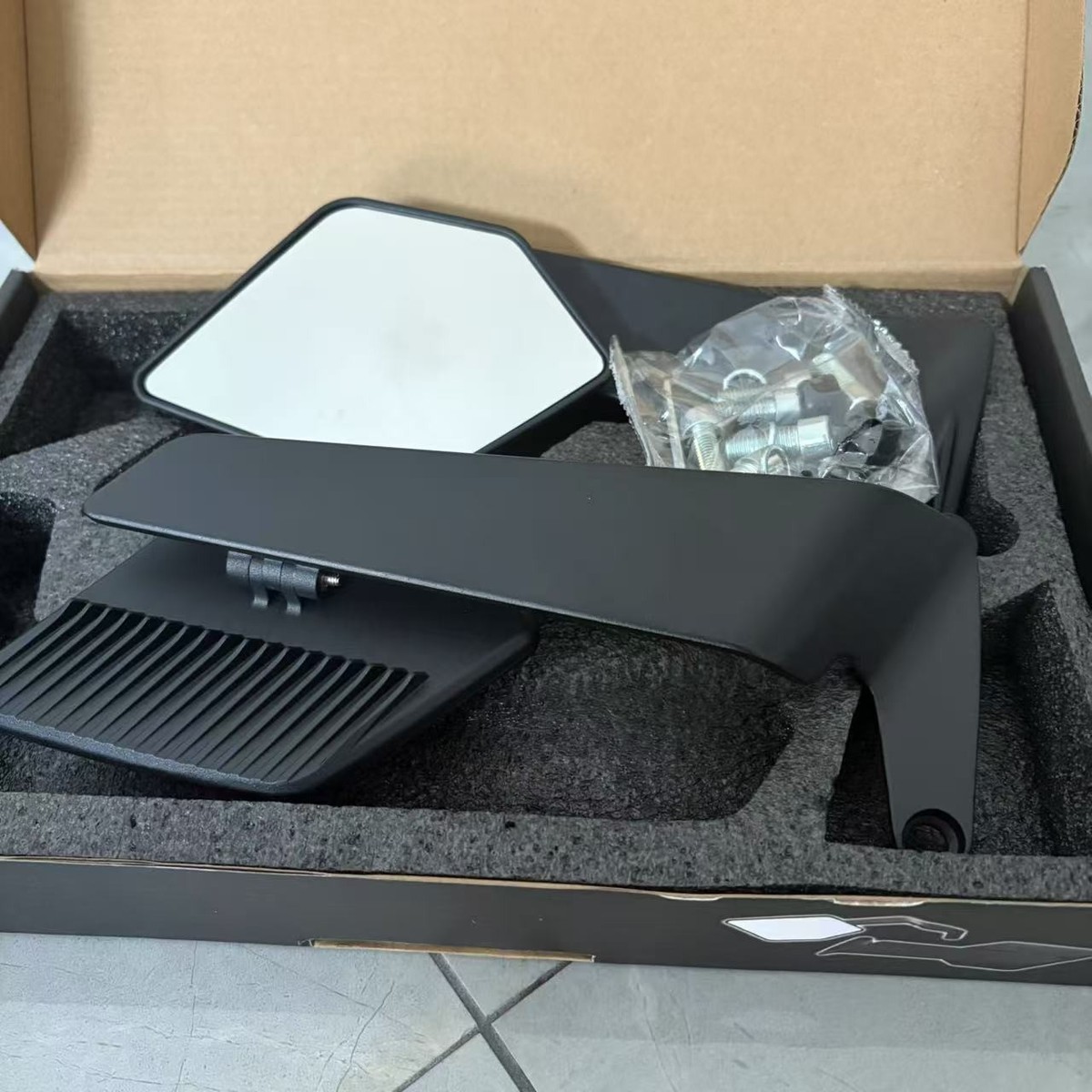 ヴィンテージ鏡 Kawasaki ZX9R Mirrors 1994-2003 Black Convex