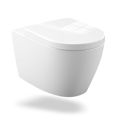 Hänge WC Wand WC Deckel Sitz Absenkautomatik Hängetoilette Abnehmbarer UF-Sitz