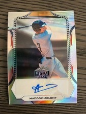 2026 Leaf Metal Draft Baseball Maddox Molony Detroit Tigers Auto