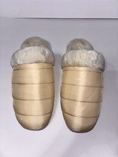 Vionic Josephine Quilted Faux Fur Comfy Warm Orthotic Mule Slide Slipper Size 11