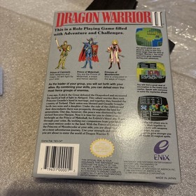 Dragon Warrior 2 II Nintendo 1990 NES CIB Complete W/ Map & Manual VGood Cond