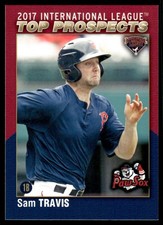 2017 Sam Travis Choice Minor League Rookie Card AAA Top Prospects. rookie card picture