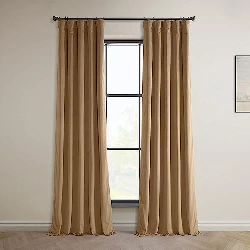 HPD Half Price Drapes Heritage Plush Velvet Curtains 108 Inches Long Room - Image 2 of 4