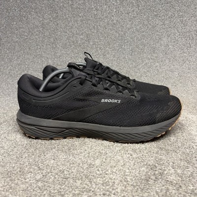 Brooks Revel 7 Athletic Running Shoes Sneakers Mens Size 12 D Black Gum Low Top
