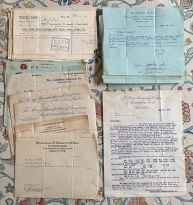 60 Piece Lot Funeral Ephemera 1915 Mortuary Embalming Antique Death Vintage