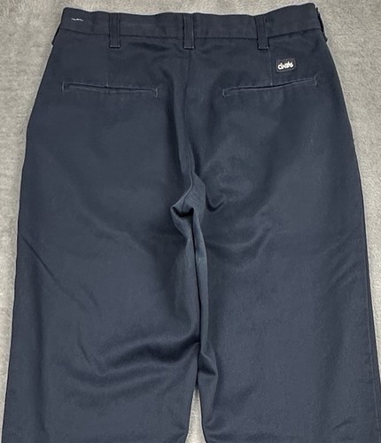 Cintas Pants Mens 30 (29x34.5 Hemmed) Navy Blue Comfort Flex 945-20 Work Uniform - Picture 8 of 13