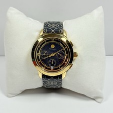 Tory Burch Tory TBW1038 Navy & Ivory Leather Chronograph Blue Dial Women’s Watch
