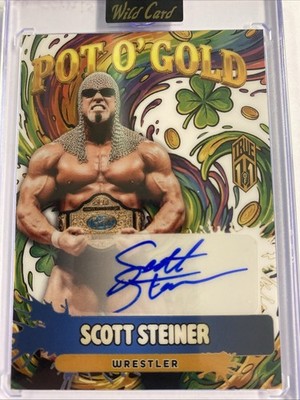 2026 WILDCARD LUCKY STRIKE POT O GOLD SCOTT STEINER AUTO GOLD REFRACTOR TRUE 1/1