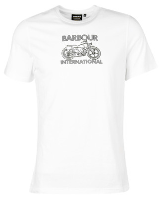 Barbour International Lens Graphic-Print T-Shirt White UK