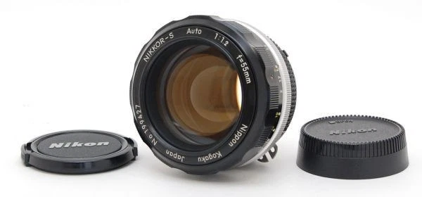 Coque Samsung A55 Objectif Vintage Nikon Nikkor-S.C 55mm F/1.2 Non-Ai - Monture F, Manuel, Occasion état Vérifié Nikon D3300