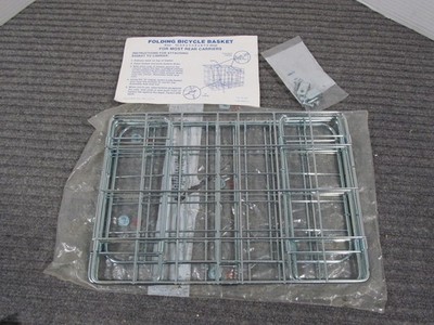 Vintage 1981 WALD Folding Bicycle Basket Rear New/old Stock w/ Hardware #582
